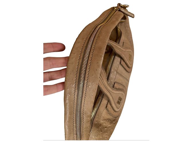Givenchy Calfskin Ostrich Embossed Medium Nightingale Handbag - view 5