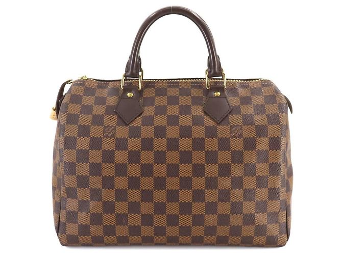 Sac à main Louis Vuitton Damier Speedy 30 Marron Damier ebène - vue 2
