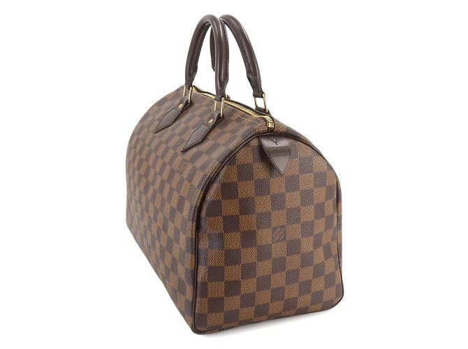 Sac à main Louis Vuitton Damier Speedy 30 Marron Damier ebène - vue 3