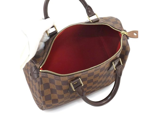 Sac à main Louis Vuitton Damier Speedy 30 Marron Damier ebène - vue 6
