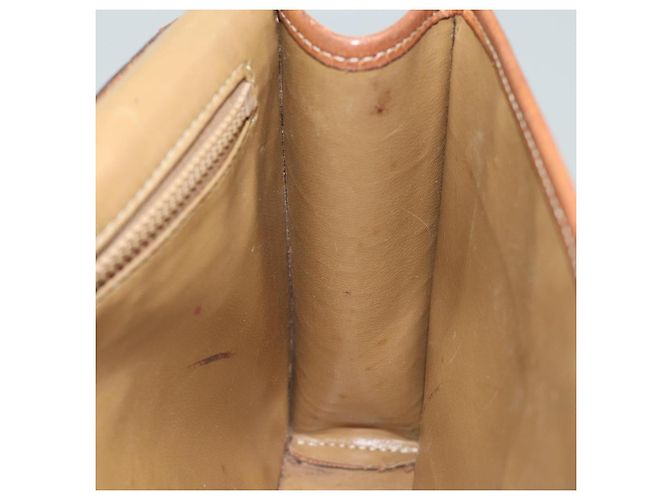 Céline Borsa a spalla in tela Macadam CELINE in pelle PVC marrone Auth mr393 - vista 21