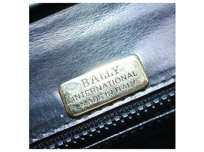 Borsa a Spalla BALLY in Pelle Nera Auth yb627 Nero - vista 10