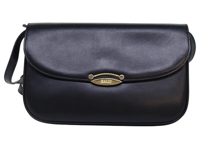 Borsa a Spalla BALLY in Pelle Nera Auth yb627 Nero - vista 13
