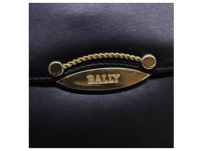 Borsa a Spalla BALLY in Pelle Nera Auth yb627 Nero - vista 18