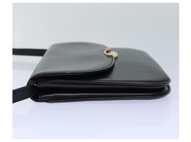 Borsa a Spalla BALLY in Pelle Nera Auth yb627 Nero - vista 3