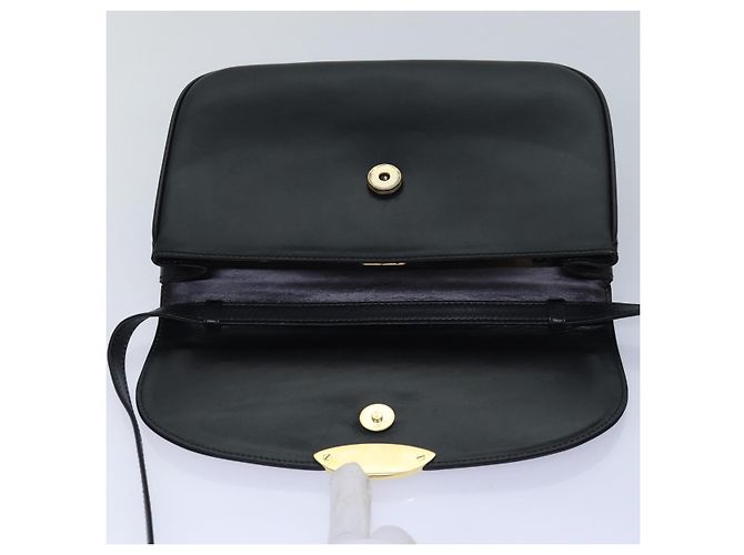 Borsa a Spalla BALLY in Pelle Nera Auth yb627 Nero - vista 9