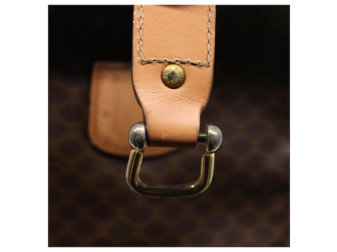 Céline Borsa Boston in tela Macadam CELINE in pelle PVC marrone Auth mr364 - vista 17