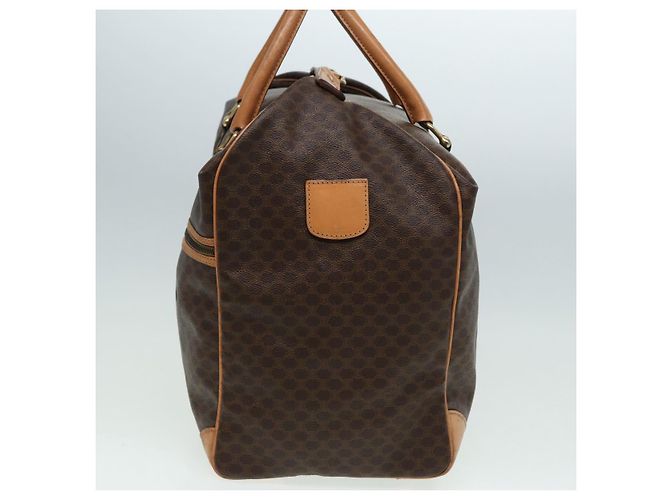Céline Borsa Boston in tela Macadam CELINE in pelle PVC marrone Auth mr364 - vista 3
