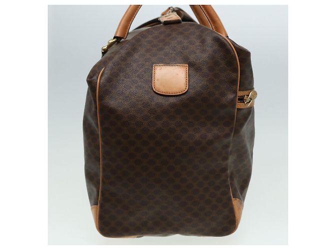 Céline Borsa Boston in tela Macadam CELINE in pelle PVC marrone Auth mr364 - vista 4