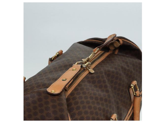 Céline Borsa Boston in tela Macadam CELINE in pelle PVC marrone Auth mr364 - vista 6