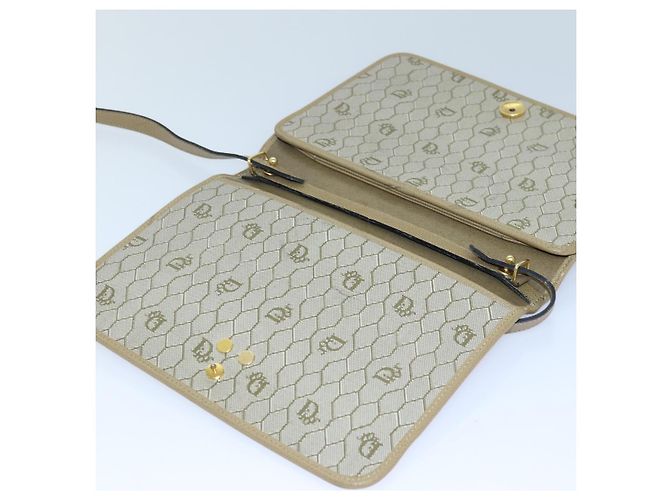 Borsa a spalla Christian Dior in pelle beige Auth ar12309 - vista 11