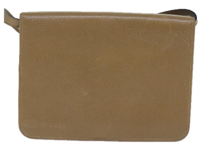 Borsa a spalla Christian Dior in pelle beige Auth ar12309 - vista 2
