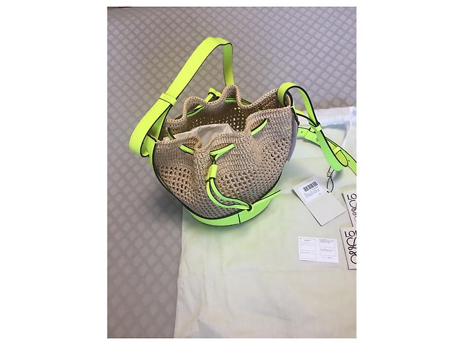 Borsa Loewe Paula’s Ibiza Balloon Gialla in Pelle Giallo - vista 5