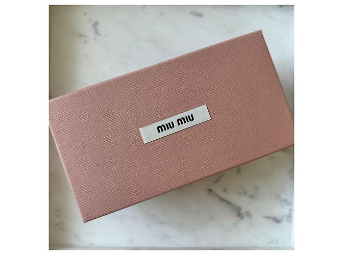 Occhiali da sole Miu Miu marrone chiaro plastica - vista 10