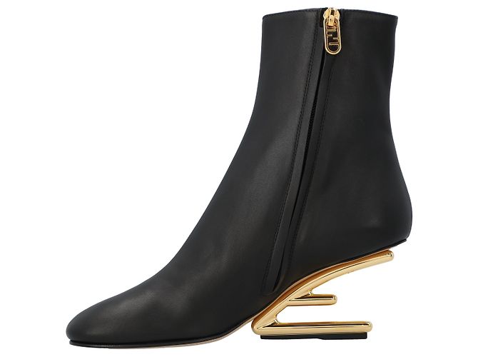 Fendi Primeras botas de tobillo con tacón Negro - vista 2