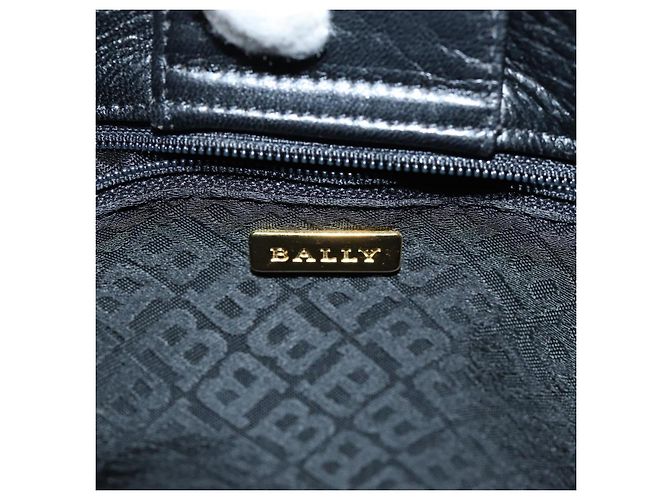 BALLY Borsa a Spalla in Pelle Nera Auth ep5054 Nero - vista 18
