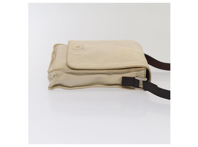 Bolsa de ombro em canvas FENDI bege Auth fm3657 - vista 15