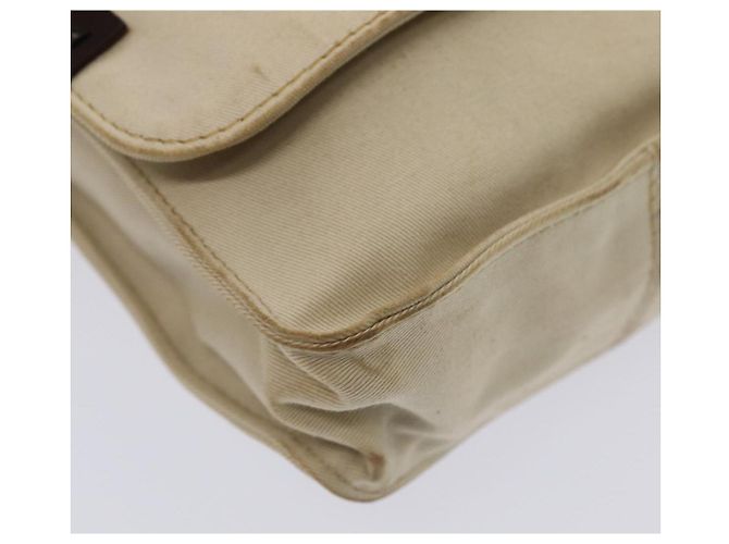 Bolsa de ombro em canvas FENDI bege Auth fm3657 - vista 16