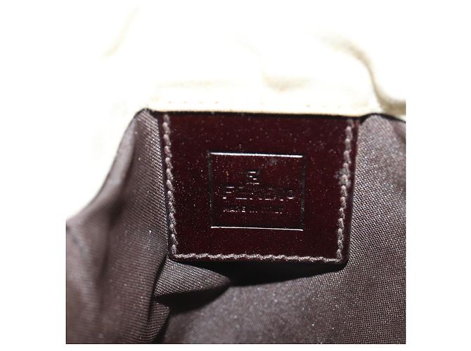 Bolsa de ombro em canvas FENDI bege Auth fm3657 - vista 21