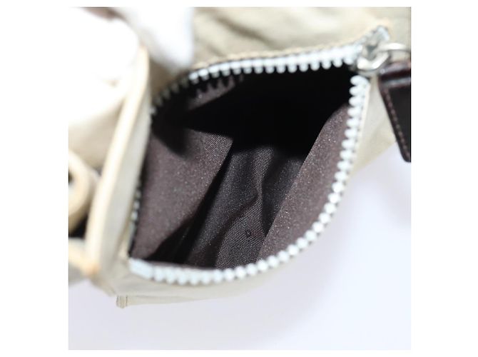 Bolsa de ombro em canvas FENDI bege Auth fm3657 - vista 25