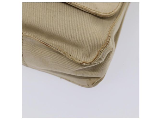 Bolsa de ombro em canvas FENDI bege Auth fm3657 - vista 9