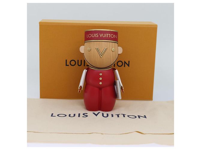 LOUIS VUITTON Vivienne Gaston Porter Bellboy Objet Bois Rouge GI0483 Auth 84715S - vue 12
