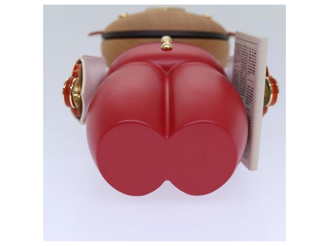 LOUIS VUITTON Vivienne Gaston Porter Bellboy Objet Bois Rouge GI0483 Auth 84715S - vue 6