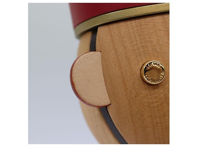 LOUIS VUITTON Vivienne Gaston Porter Bellboy Objet Bois Rouge GI0483 Auth 84715S - vue 9