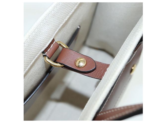 BURBERRY Handtasche aus Canvas und Leder Beige Auth yb635 - Ansicht 10