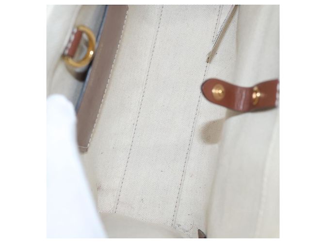 BURBERRY Handtasche aus Canvas und Leder Beige Auth yb635 - Ansicht 12