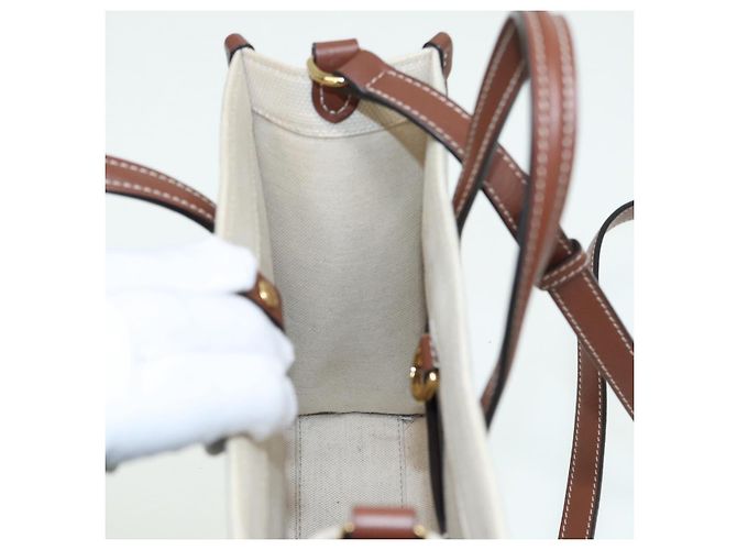 BURBERRY Handtasche aus Canvas und Leder Beige Auth yb635 - Ansicht 21