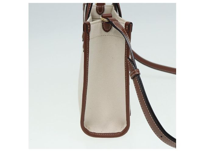 BURBERRY Handtasche aus Canvas und Leder Beige Auth yb635 - Ansicht 4