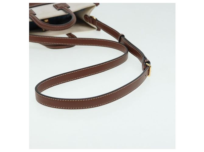 BURBERRY Handtasche aus Canvas und Leder Beige Auth yb635 - Ansicht 8
