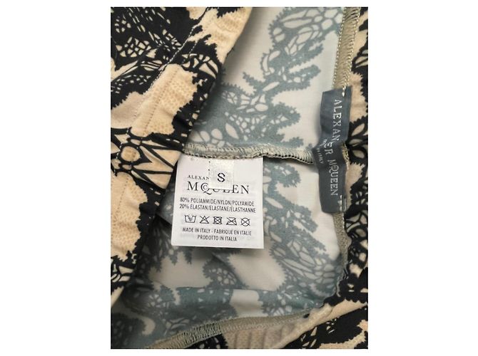 Leggings Alexander McQueen Negro Beige - vista 2