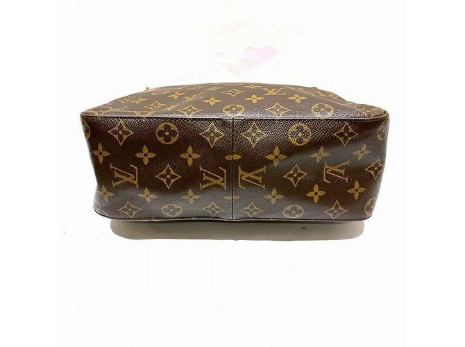 Borsa Tote Louis Vuitton Monogram Looping GM Marrone - vista 3