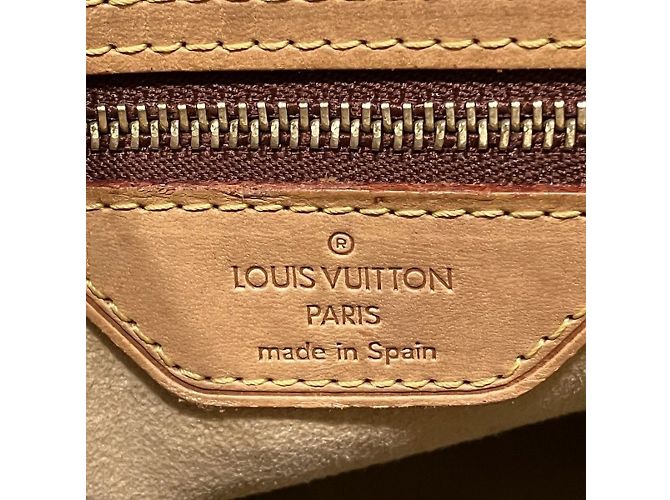 Borsa Tote Louis Vuitton Monogram Looping GM Marrone - vista 5