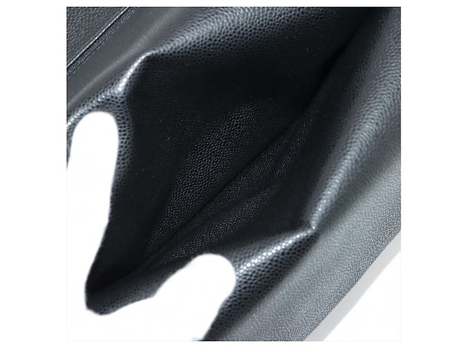 Timeless Chanel Borsa a doppio flap classica Jumbo in pelle caviar matelassé nera a 2 modi Nero - vista 11