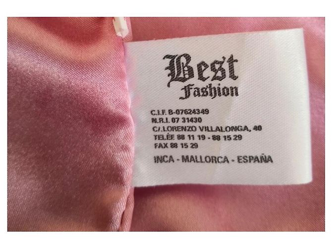Autre Marque Abrigo de cuero AB FEMKE Rosa Lila Strass - vista 11