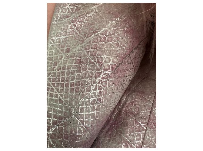 Autre Marque Abrigo de cuero AB FEMKE Rosa Lila Strass - vista 15