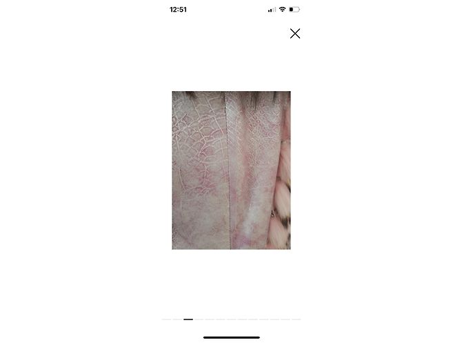 Autre Marque Abrigo de cuero AB FEMKE Rosa Lila Strass - vista 4