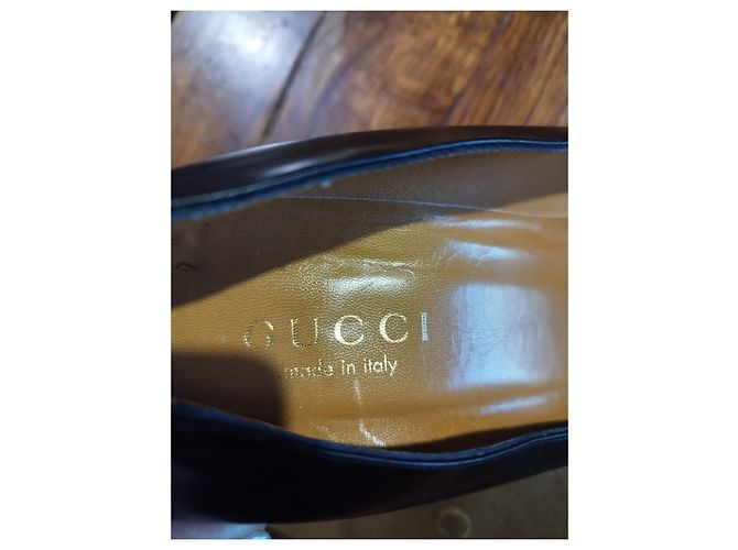 Décolleté Gucci 41C in pelle nera Nero - vista 3
