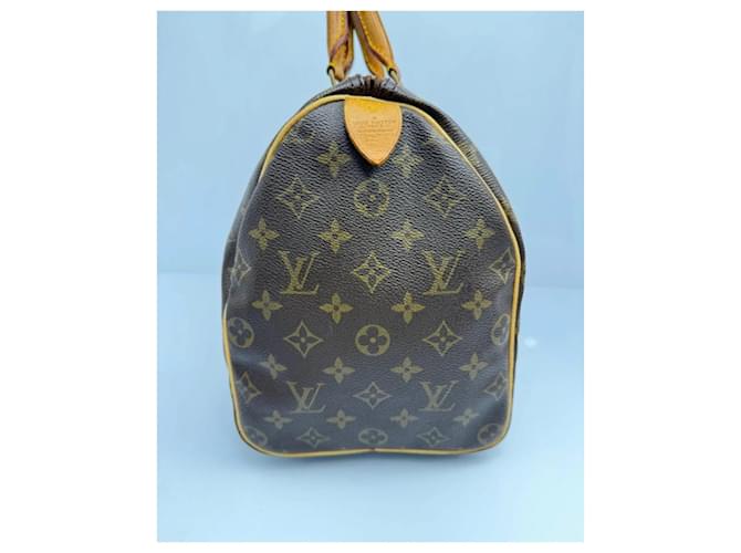 Speedy Borsa Louis Vuitton 35 Marrone Beige - vista 3
