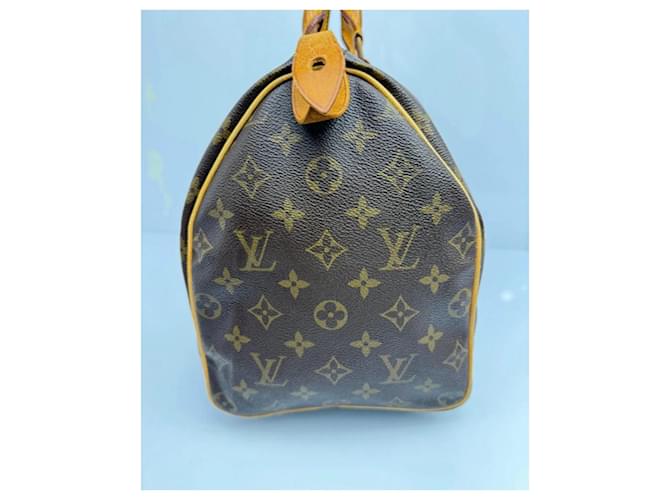 Speedy Borsa Louis Vuitton 35 Marrone Beige - vista 4