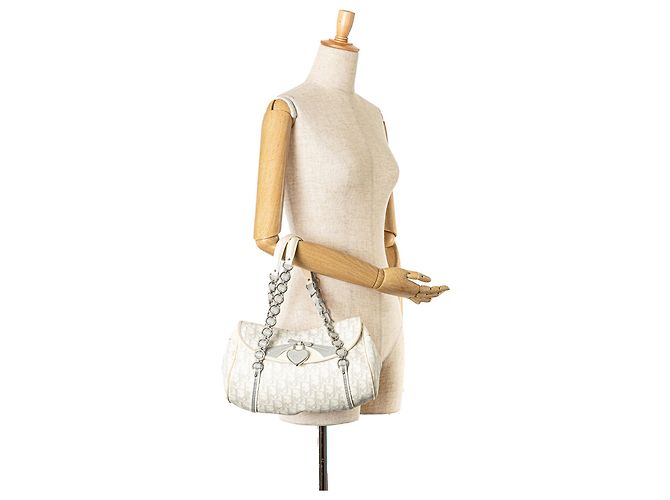 Borsa Dior White Oblique Romantique - vista 12