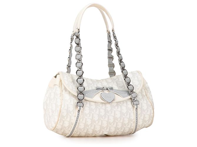 Borsa Dior White Oblique Romantique - vista 2