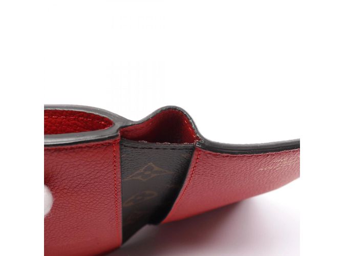 Louis Vuitton Pallas Compact Geldbörse Braun Rot Monogramm - Ansicht 10