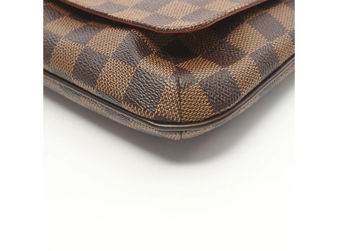 Borsa a Spalla Musette Salsa Long di Louis Vuitton Marrone Damier ebene - vista 6