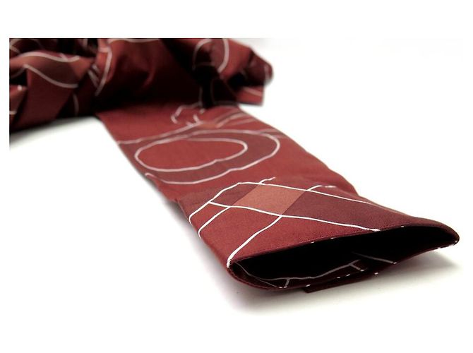 Hermès NUOVA CAMICIA HERMES CATENA ANCORAGGIO 15.5 39 M IN COTONE BORDEAUX Bordò - vista 10