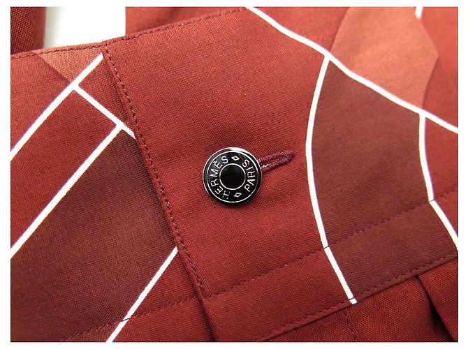 Hermès NUOVA CAMICIA HERMES CATENA ANCORAGGIO 15.5 39 M IN COTONE BORDEAUX Bordò - vista 11