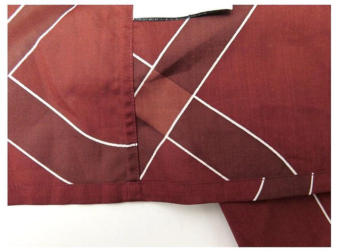 Hermès NUOVA CAMICIA HERMES CATENA ANCORAGGIO 15.5 39 M IN COTONE BORDEAUX Bordò - vista 9